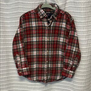 Polo by Ralph Lauren Kids Red and White Plaid Button Down Shirt